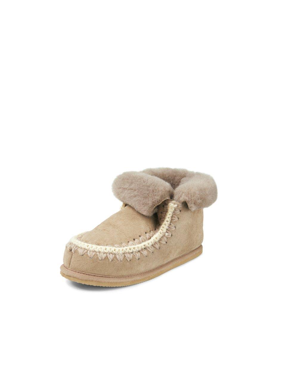 Lammy-pantoffels Pia Van Shepherd beige