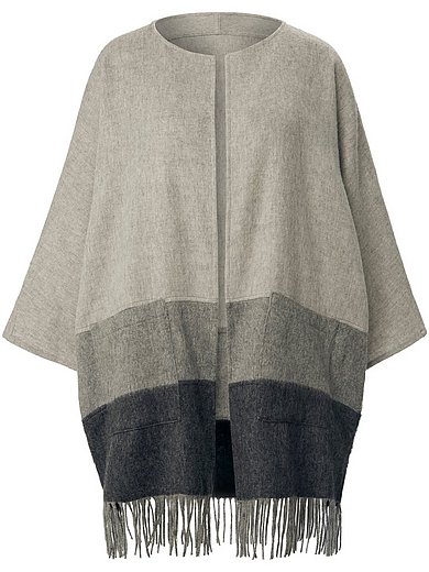 Peter Hahn - Poncho in 100% new milled wool