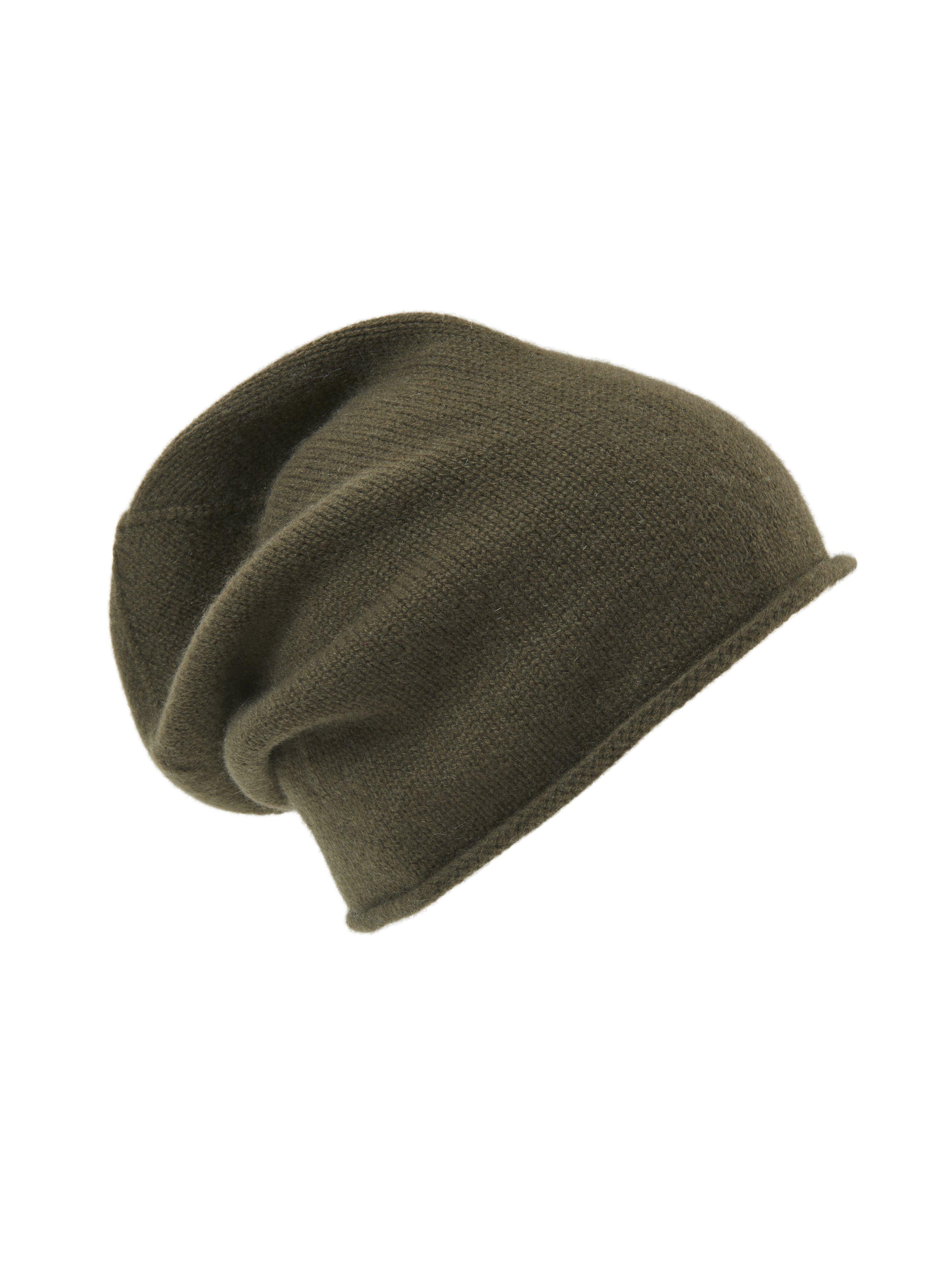 Beanie 100% kasjmier Van Peter Hahn Cashmere groen