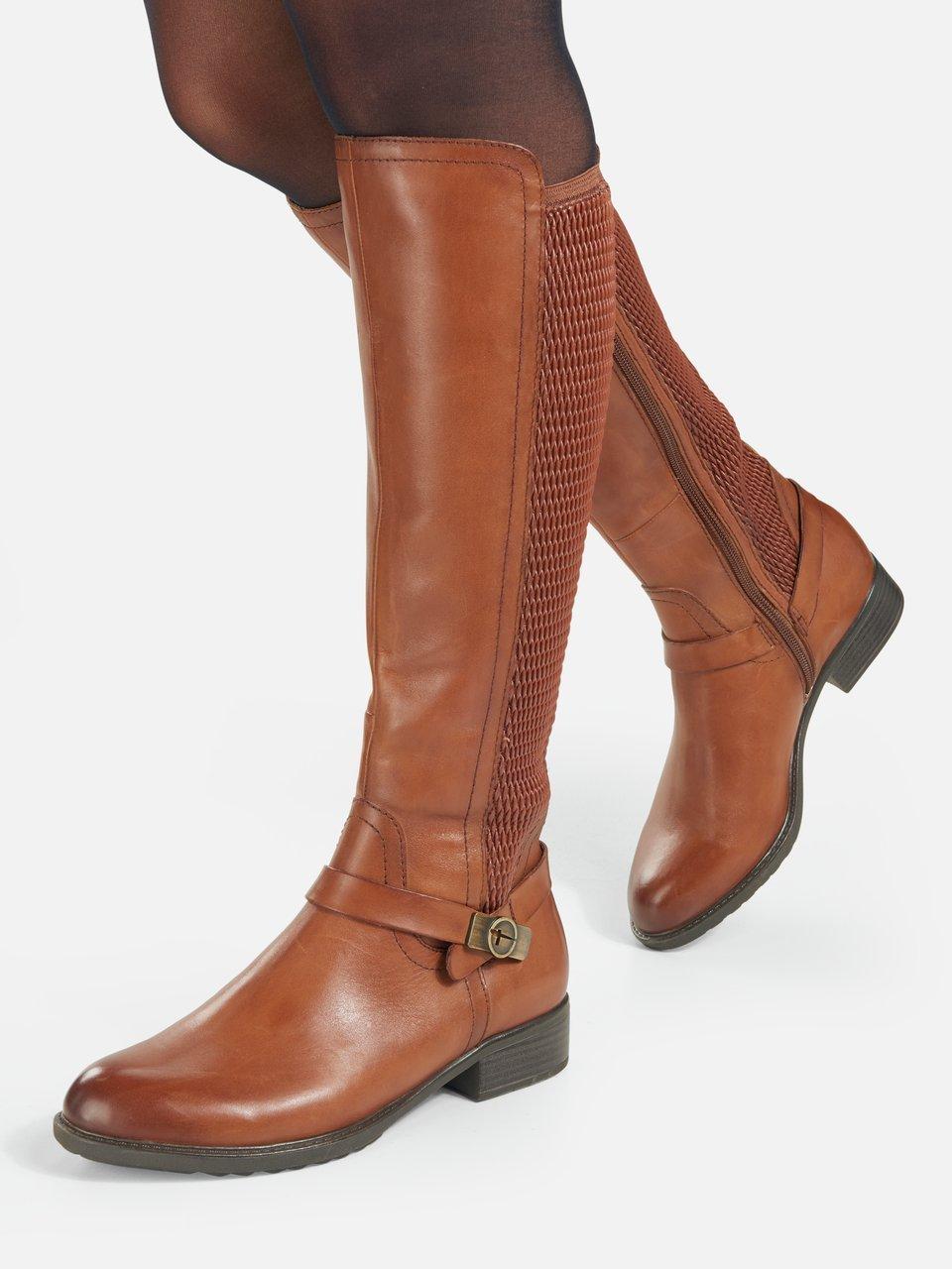 damenstiefel cognac flach
