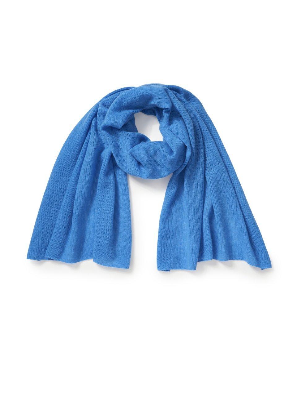 Sjaal 100% kasjmier Van Peter Hahn Cashmere blauw