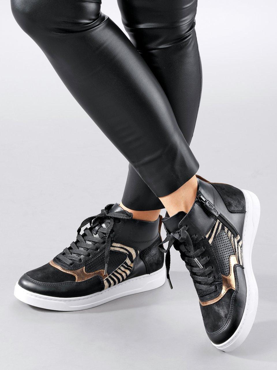 Dekan karton Rullesten Tamaris Pure Relax - Ankle-high sneakers in cowhide nappa - black/dusky pink