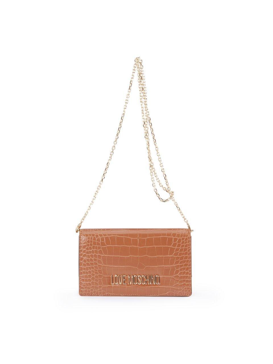 Love Moschino Borsa Pu St. Croco Cammello - Bruin