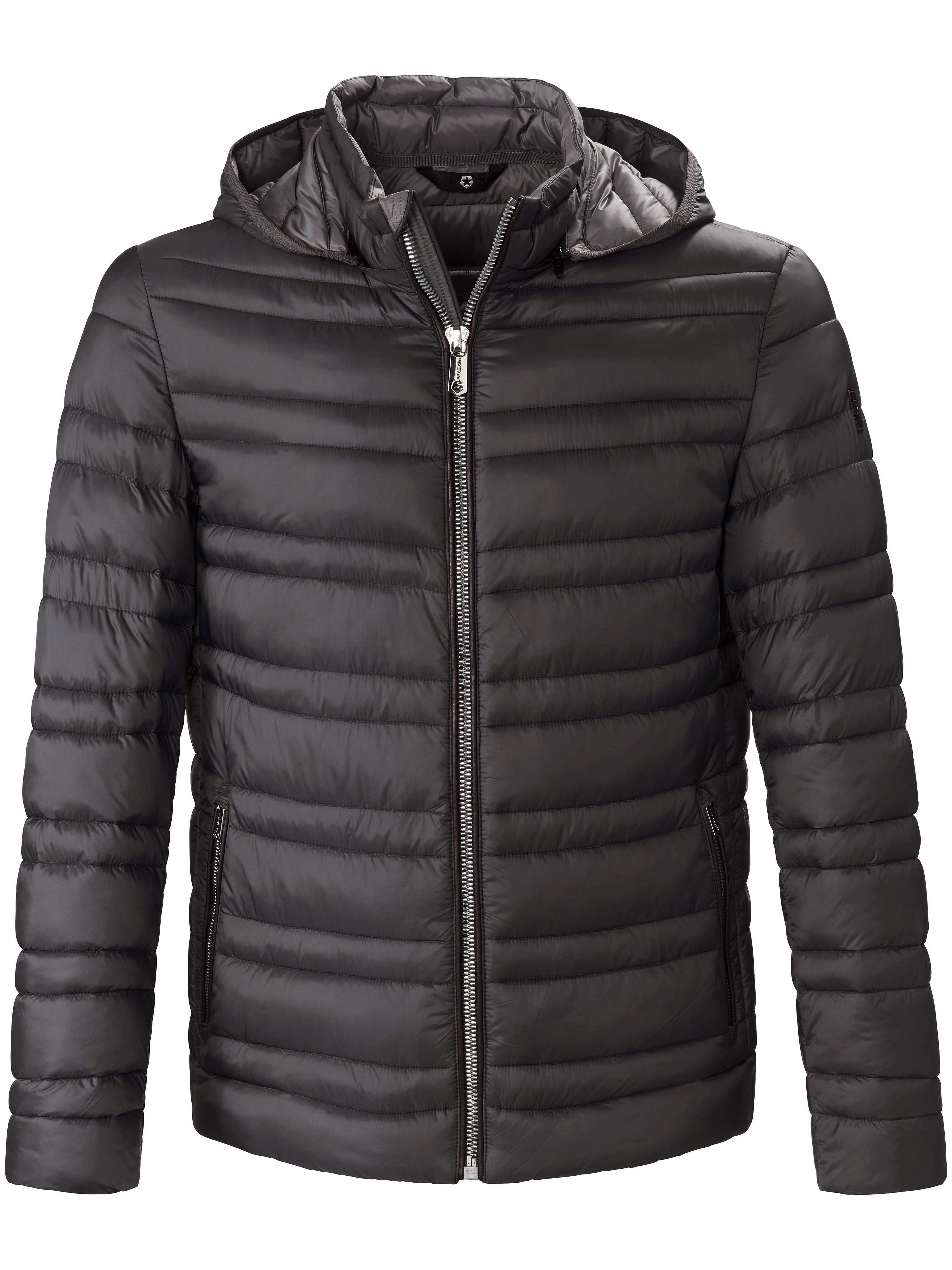 Quilted jacket removable hood Milestone black