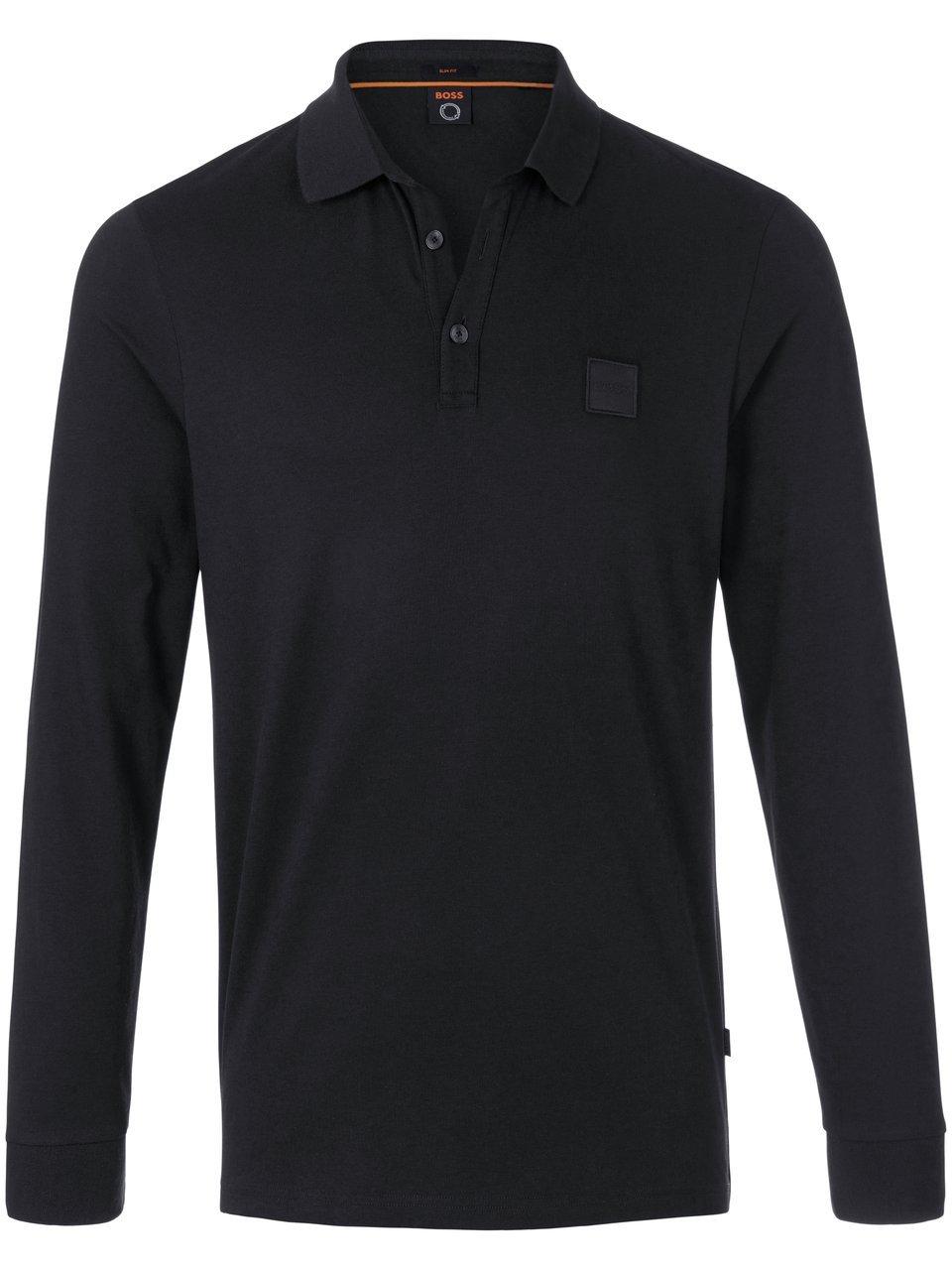 Hugo Boss - LS Polo Passerby Zwart - Slim-fit - Heren Poloshirt Maat XXL