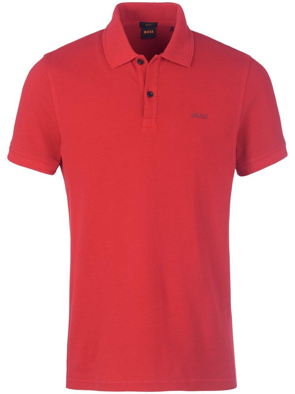 Poloshirt 100% katoen model Prime Van BOSS rood