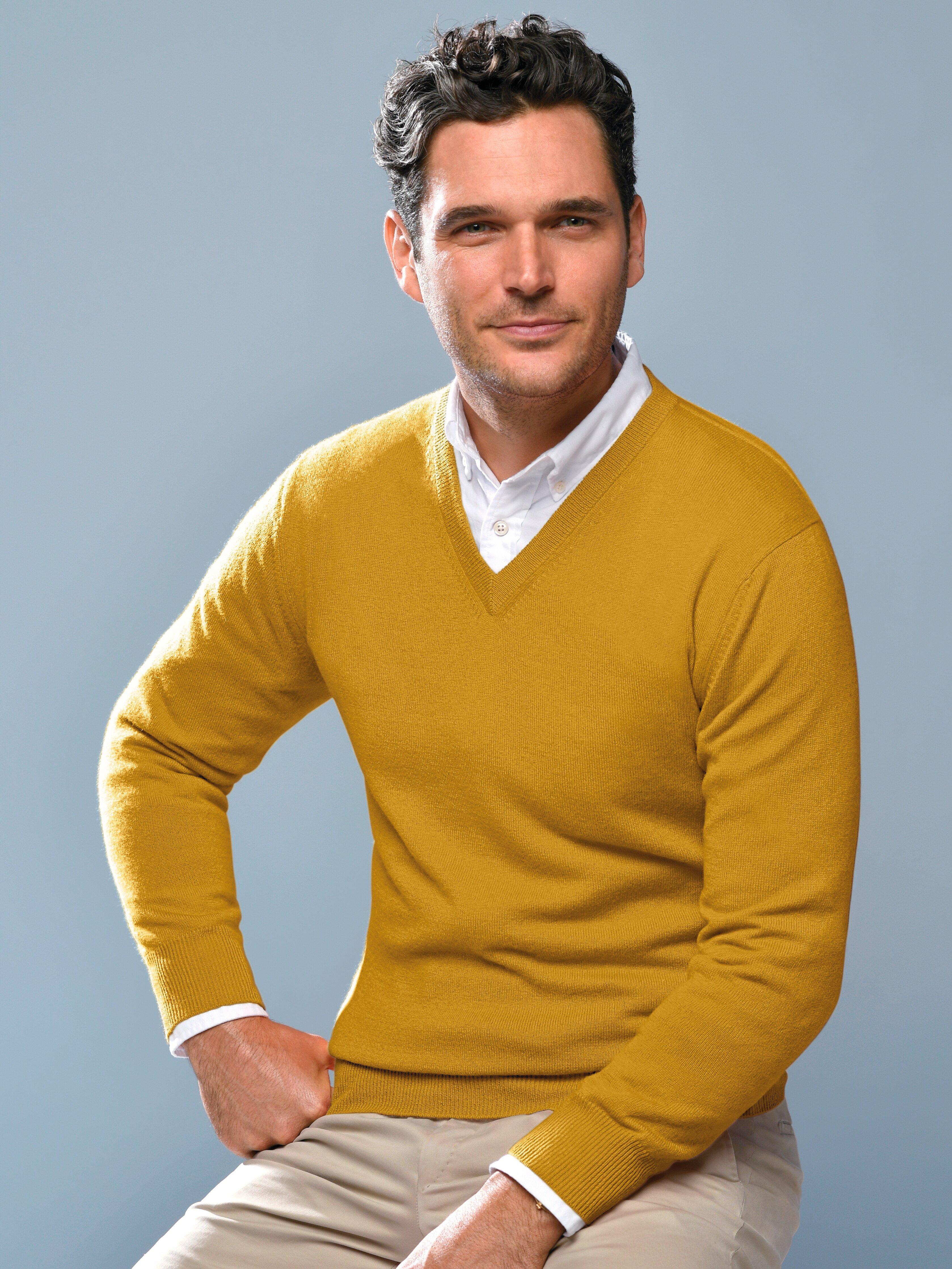 Peter Hahn - V-Pullover aus 100% Premium-Kaschmir