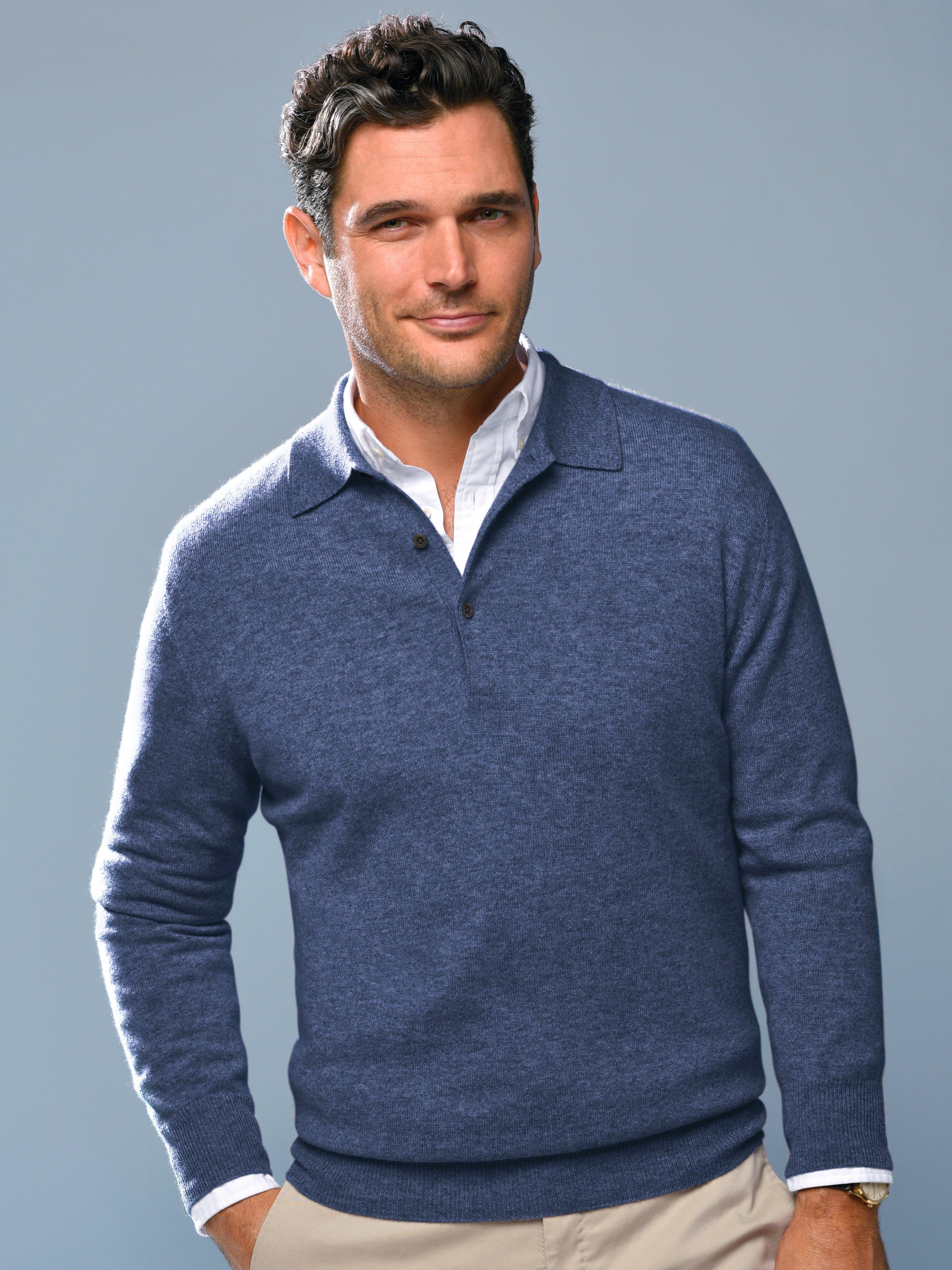 Peter Hahn - Polo-Pullover aus 100% Premium-Kaschmir