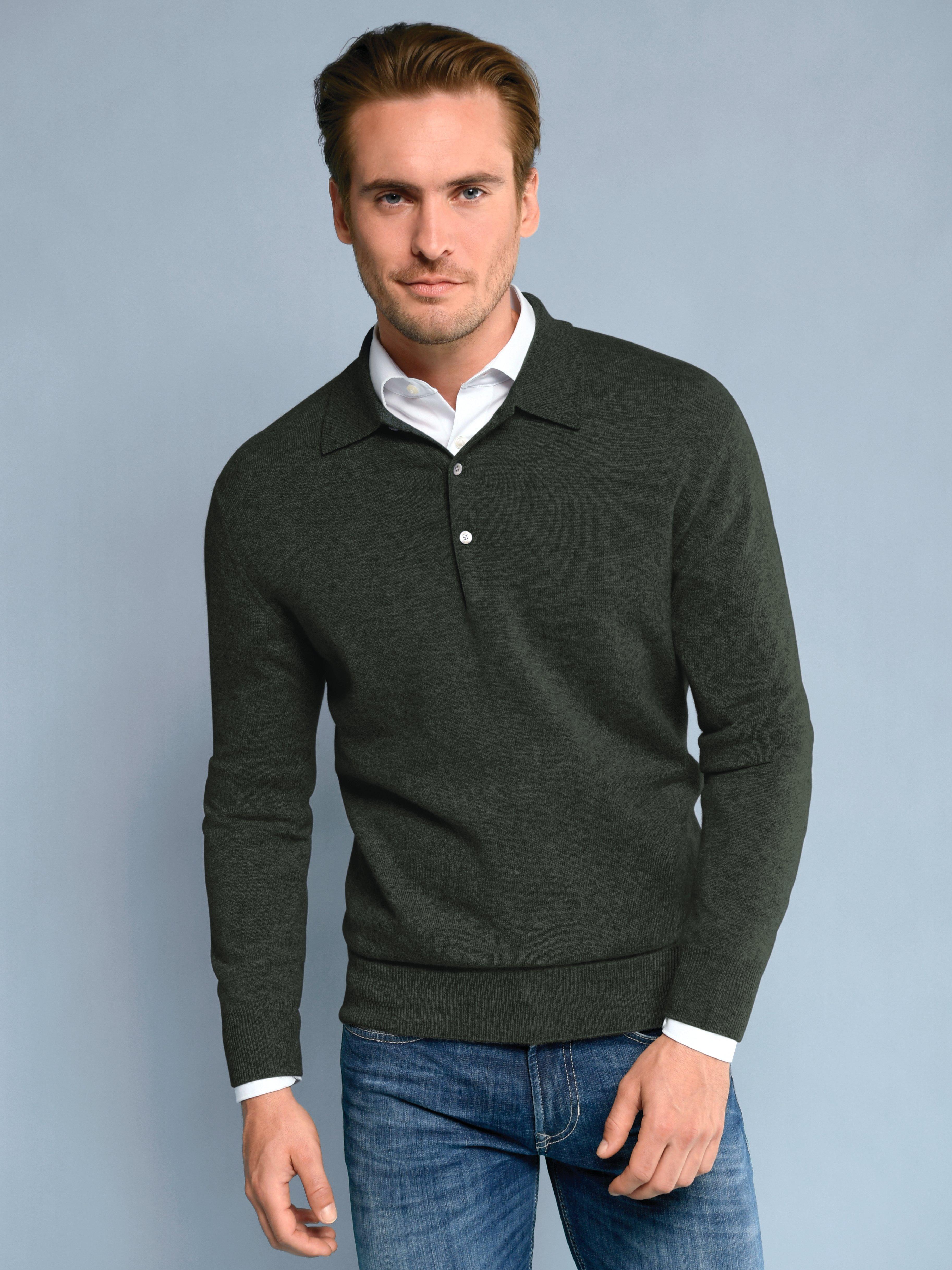 Peter Hahn - Polo-Pullover aus 100% Premium-Kaschmir