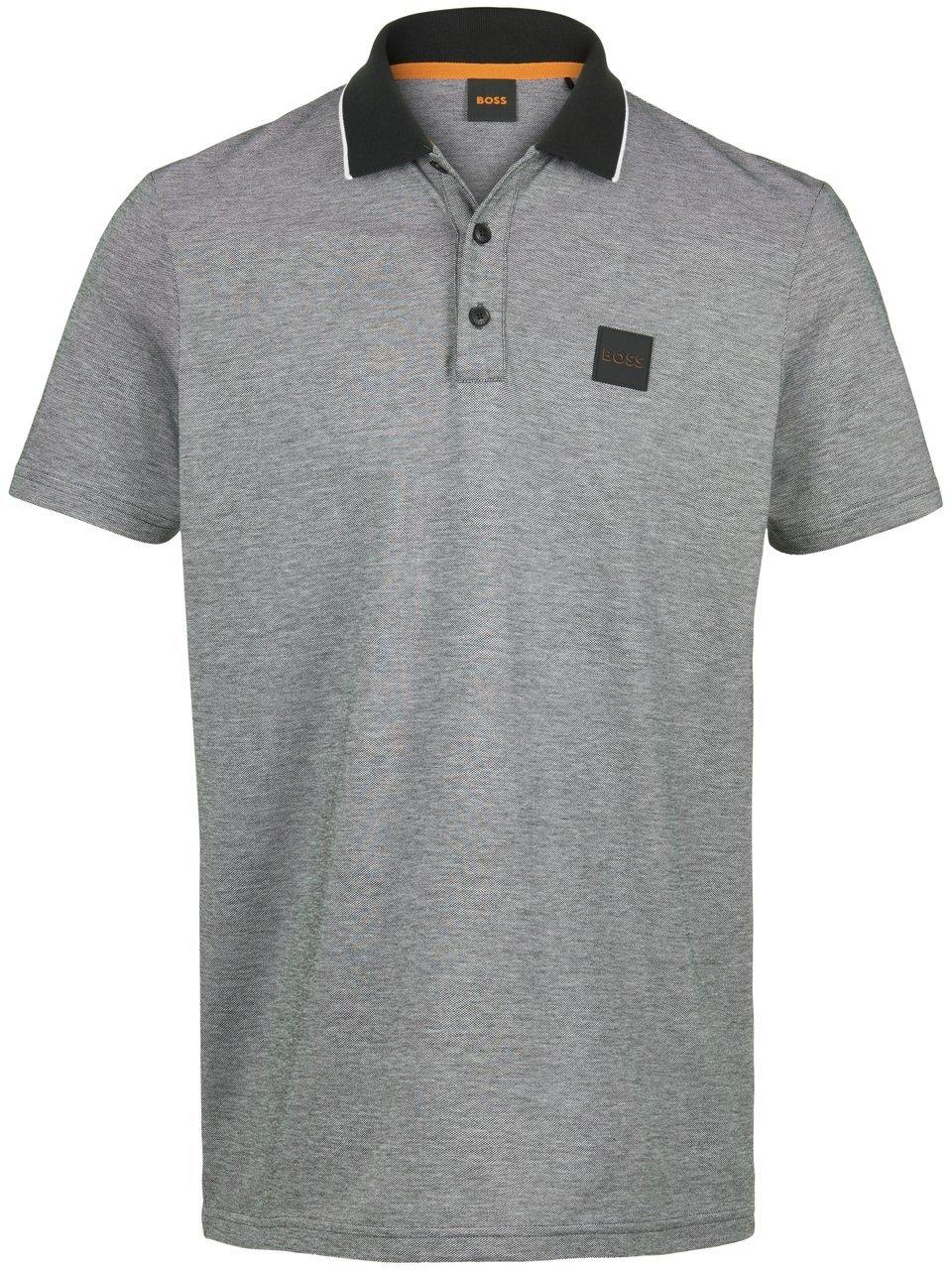 BOSS PeOxford regular fit polo - pique - zwart - Maat: L