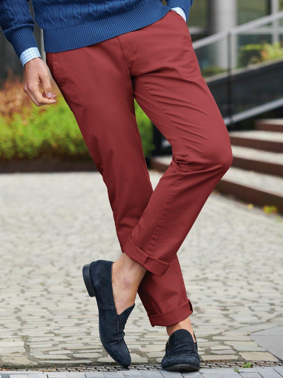 Slim Fit-chino model Antibes Van Pierre Cardin rood