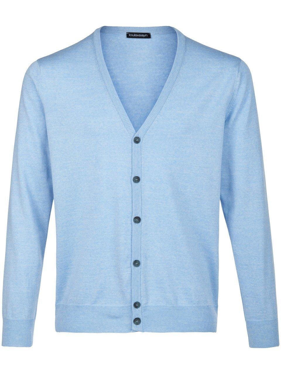 Vest 100% scheerwol Van Louis Sayn blauw