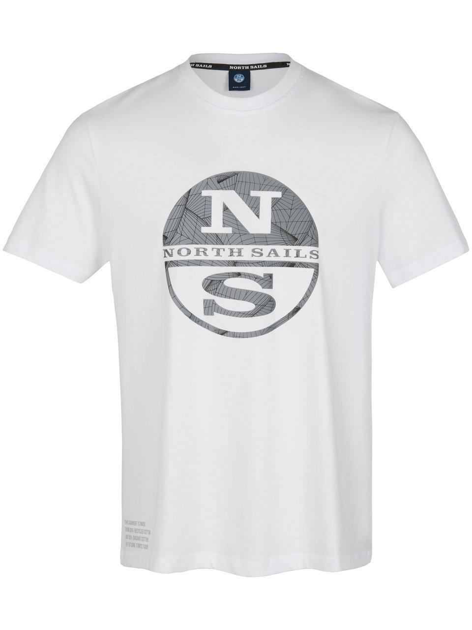 Shirt ronde hals 100% katoen Van North Sails wit
