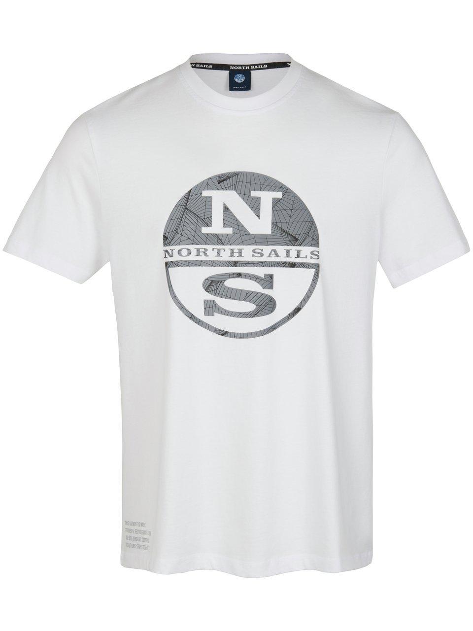 Shirt ronde hals 100% katoen Van North Sails wit