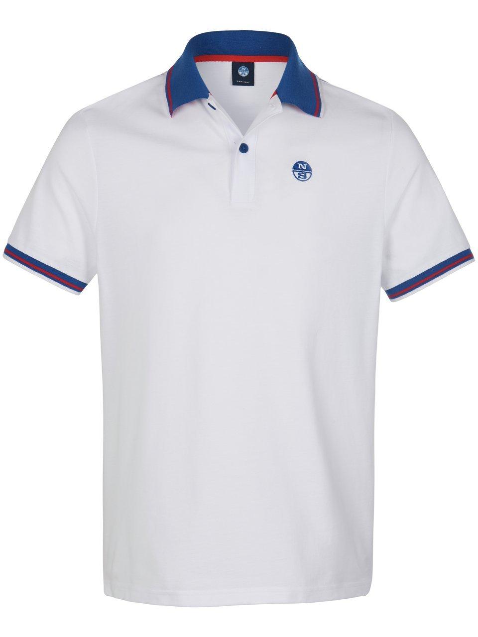 Poloshirt 100% katoen Van North Sails wit