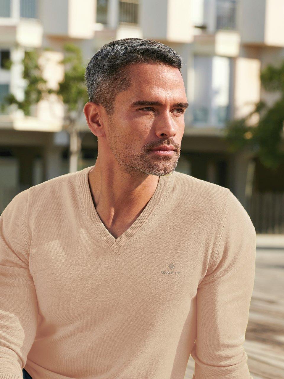 Gant - Pullover Beige - Maat XL - Regular-fit