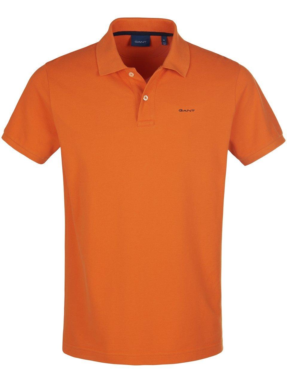 Poloshirt 100% katoen Van GANT oranje