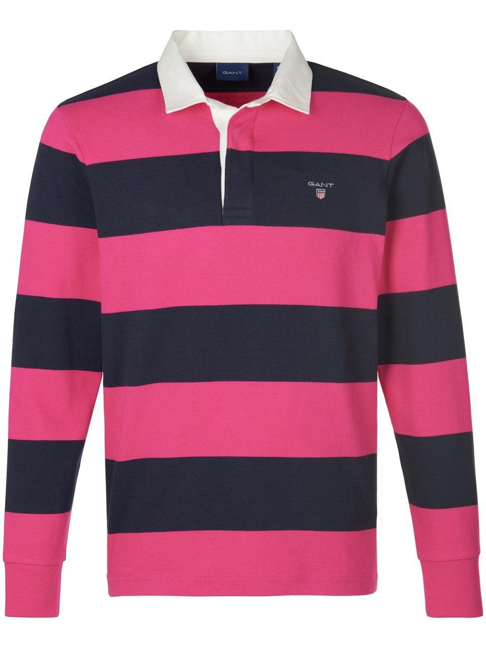 Rugbyshirt 100% katoen Van GANT pink