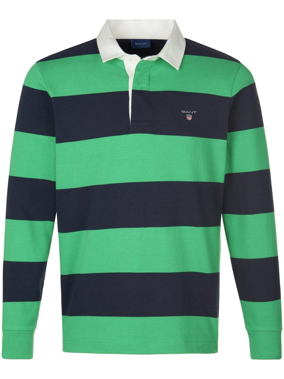 Rugbyshirt 100% katoen Van GANT groen