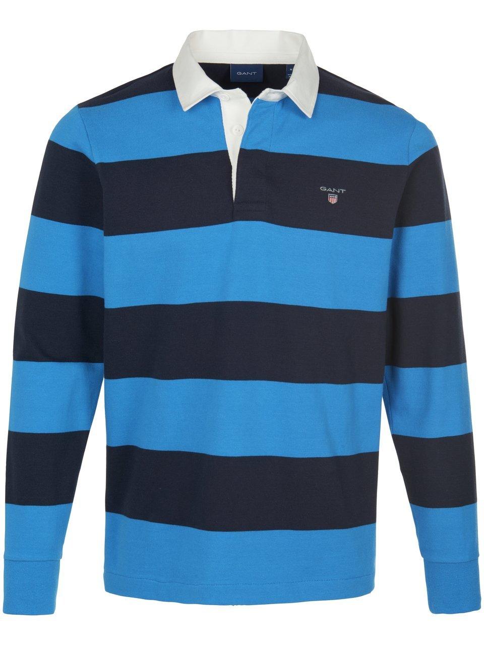 Rugbyshirt 100% katoen Van GANT blauw