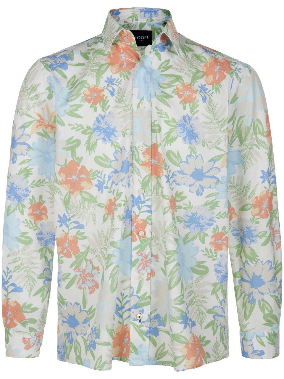 Overhemd bloemenprint Van Joop! Jeans beige