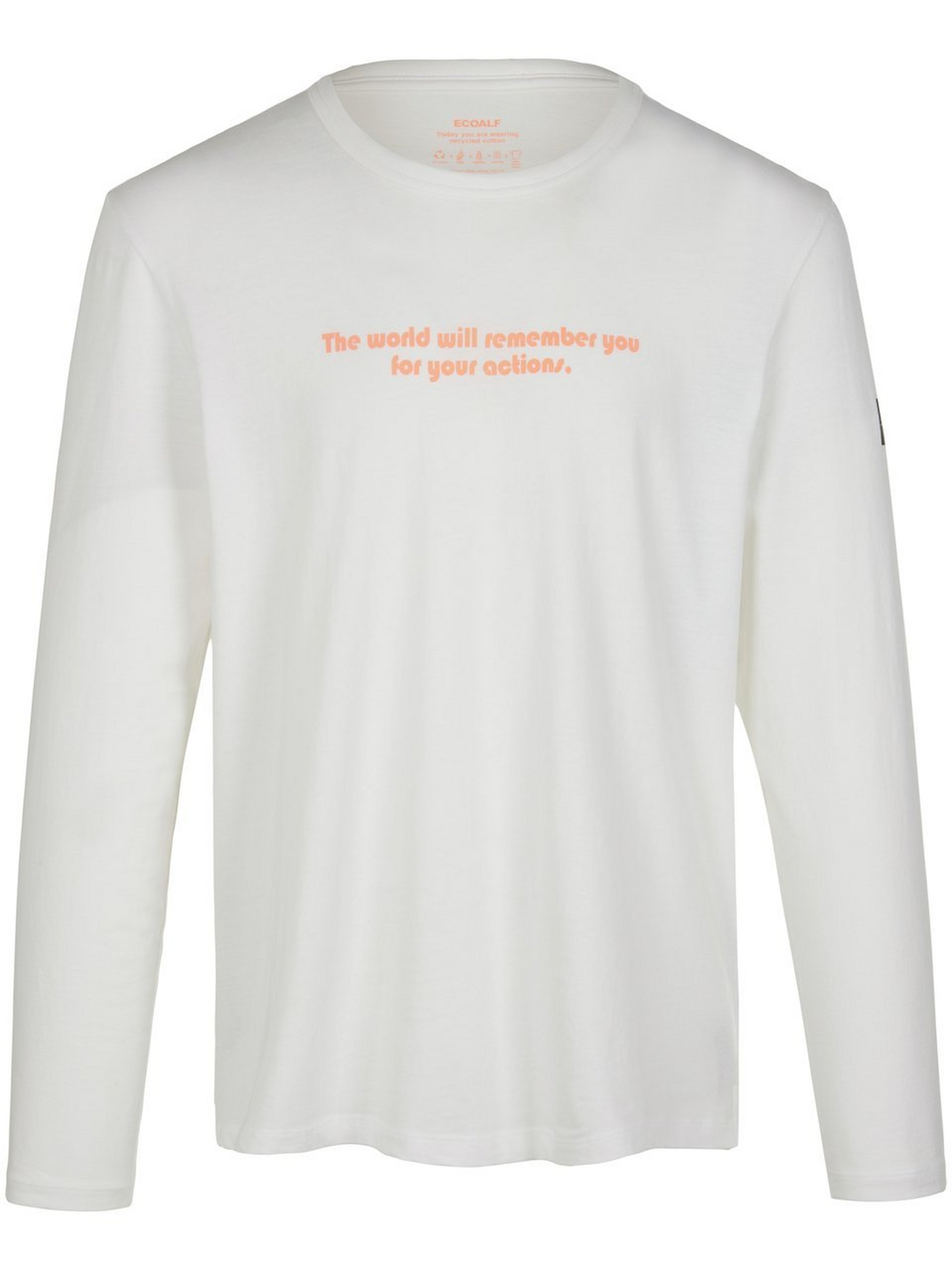 Shirt ronde hals 100% katoen Van Ecoalf wit