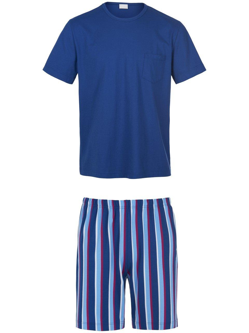 Mey Bold Stripes Pyjama Blauw M