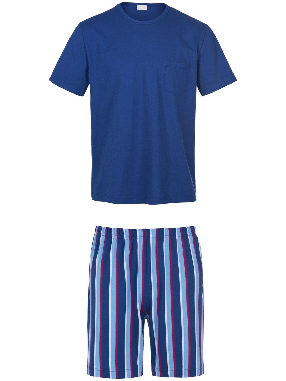 Mey Bold Stripes Pyjama Blauw L