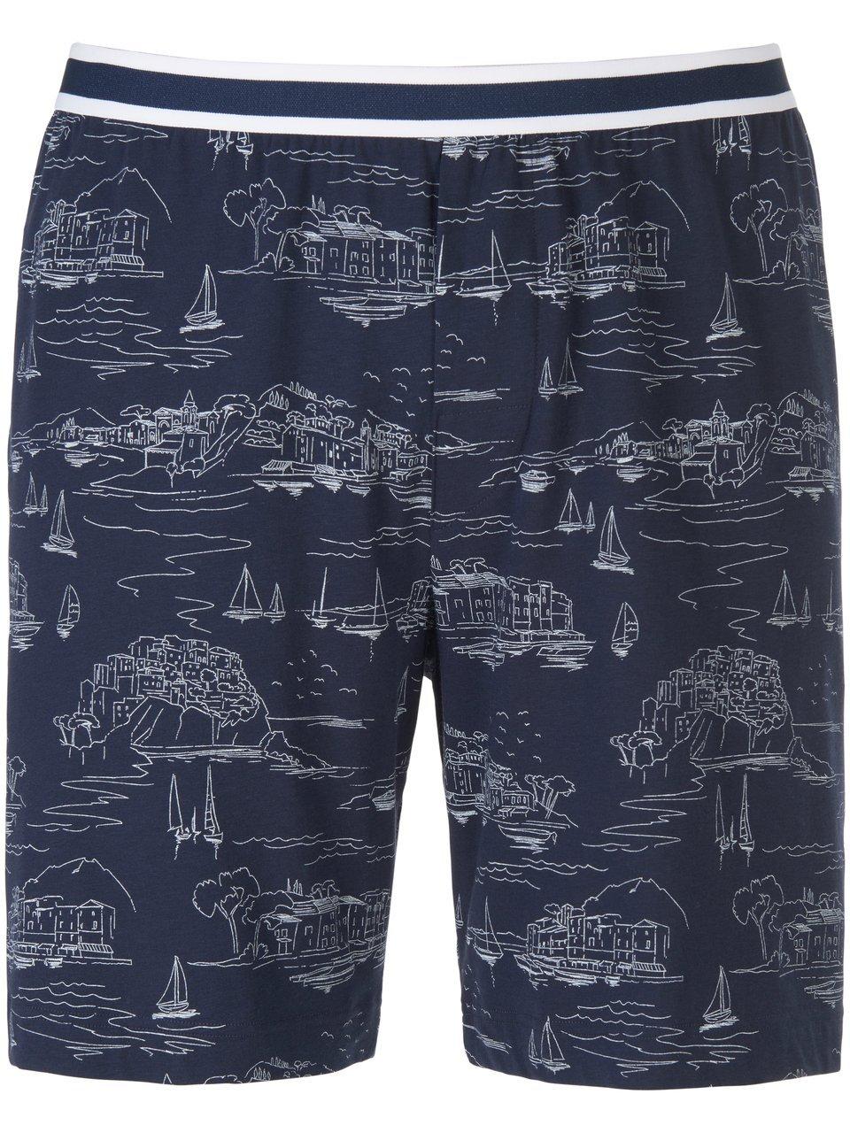 Korte pyjamabroek print Van Mey Night blauw