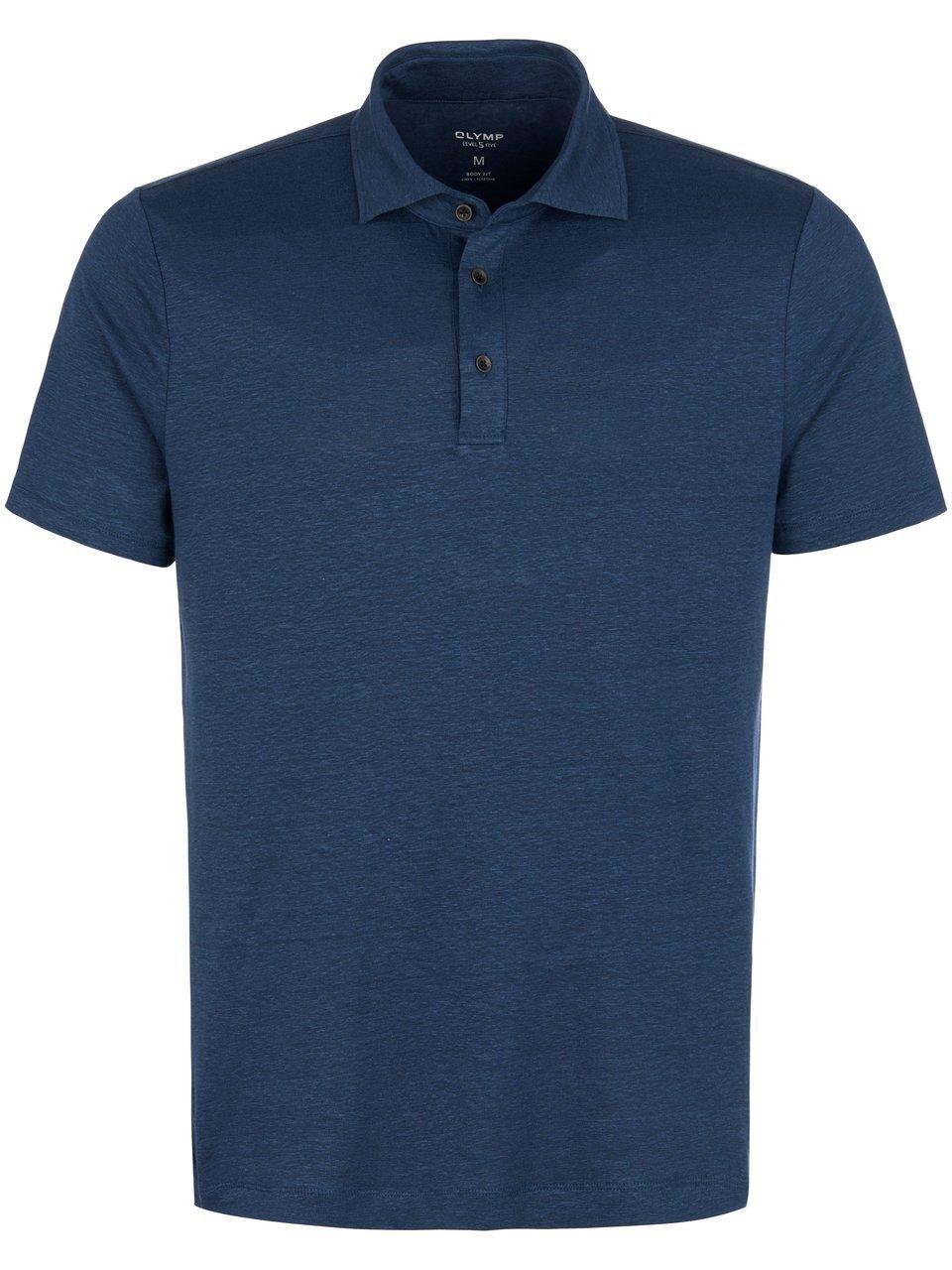 OLYMP Polo Level 5 Casual - slim fit polo - rookblauw - Maat: M