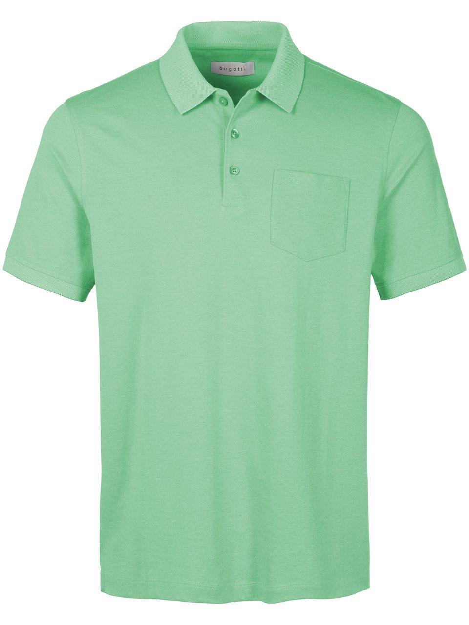 Poloshirt korte mouwen en borstzak Van Bugatti groen