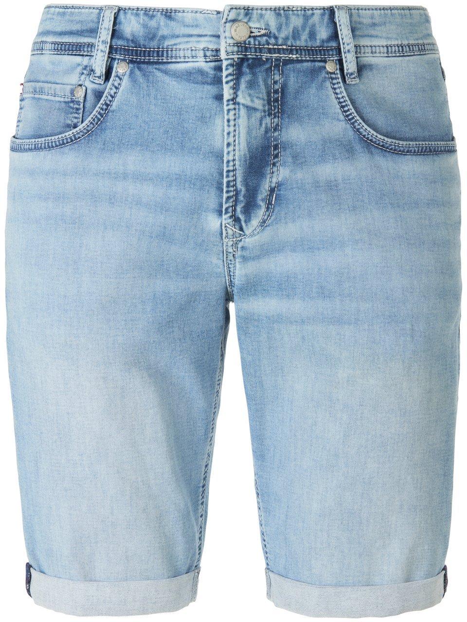 Bermuda in 5-pocketsmodel elastisch jogg-denim Van Mac denim