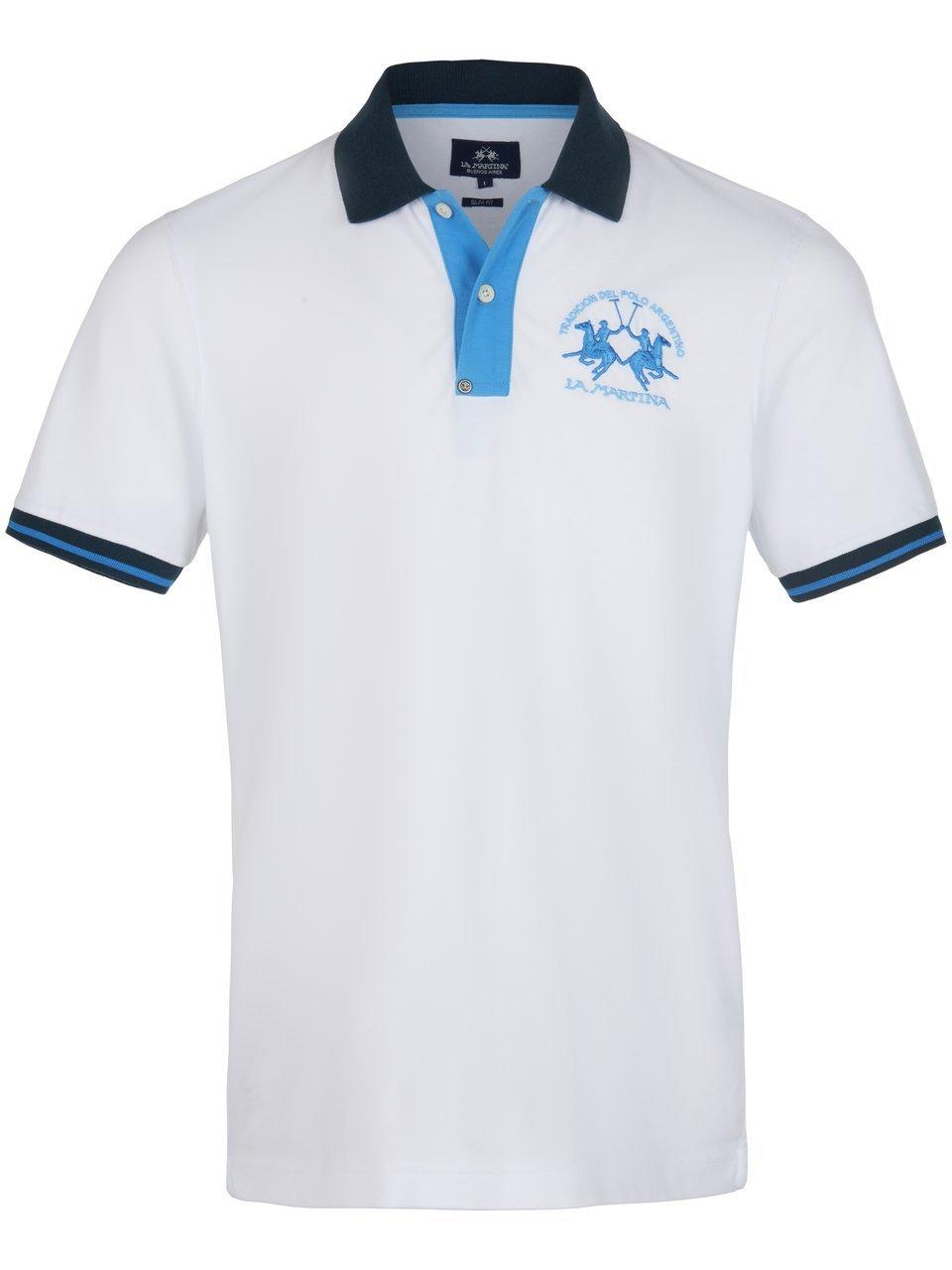 Poloshirt 100% katoen Van La Martina wit