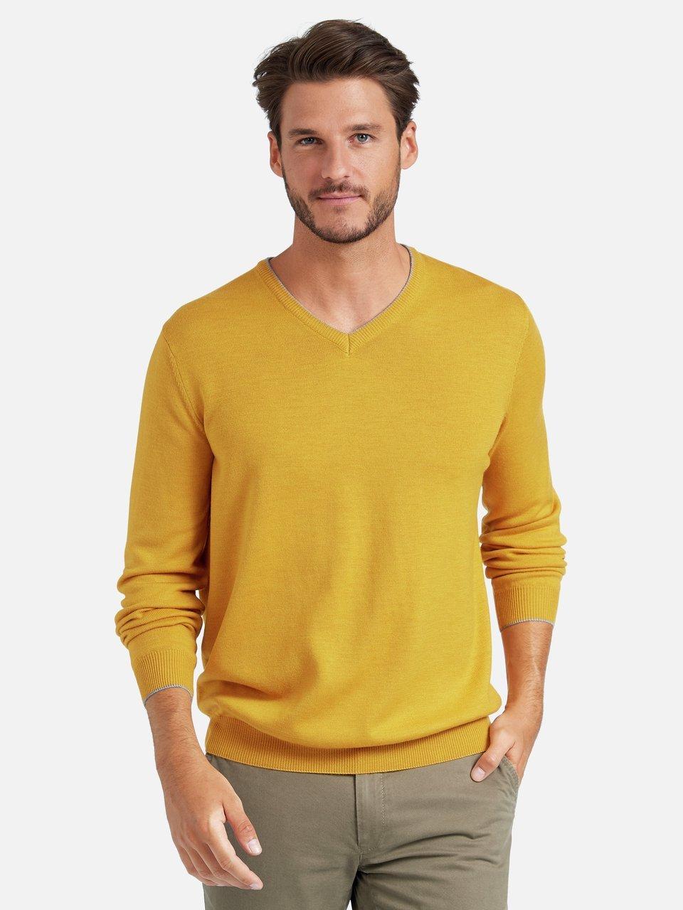 Louis Sayn - V-Pullover aus 100% Schurwolle von Biella Yarn