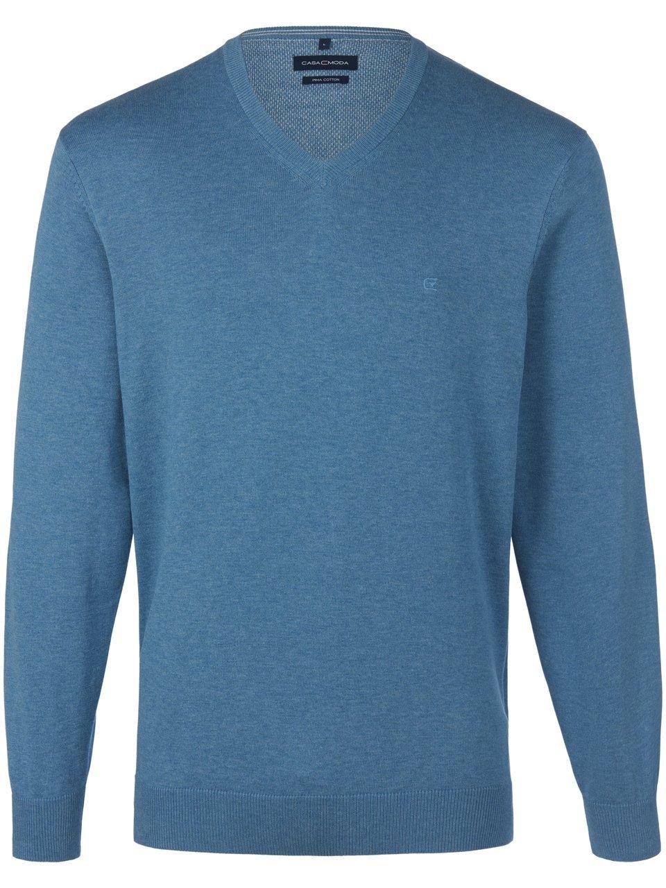 Casa Moda - Pullover Blauw - Maat L - Regular-fit