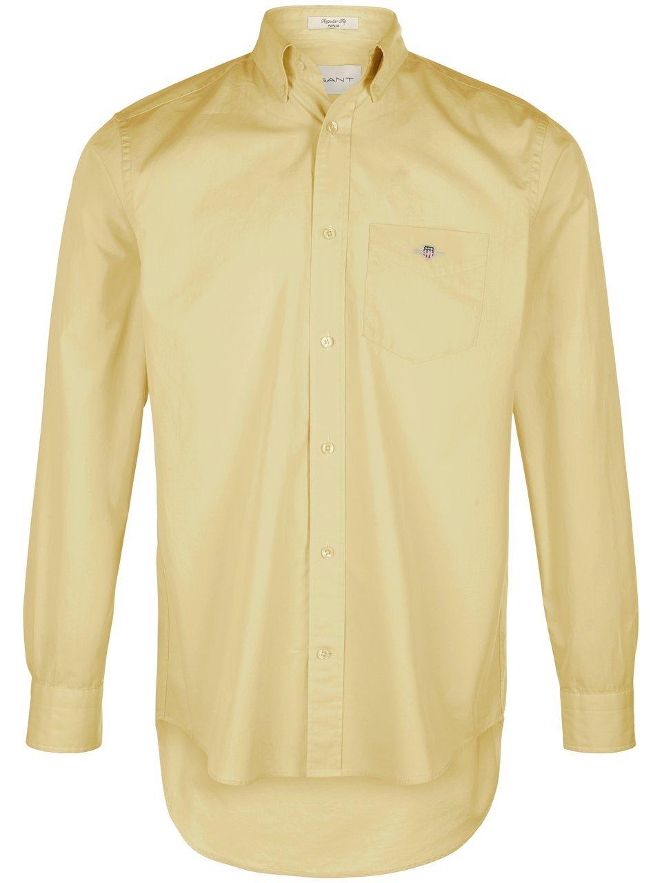 Overhemd 100% katoen Van GANT geel
