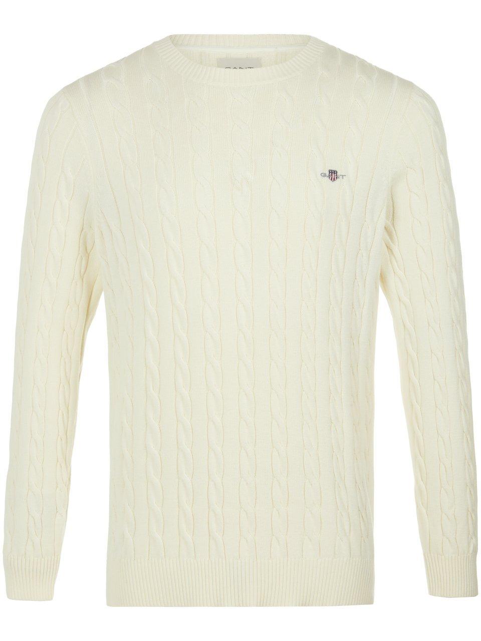 Rundhals-Pullover GANT weiss