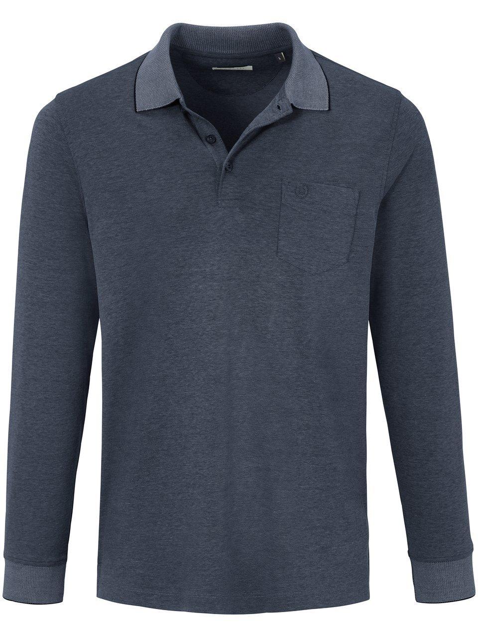 Poloshirt lange mouwen Van Bugatti blauw