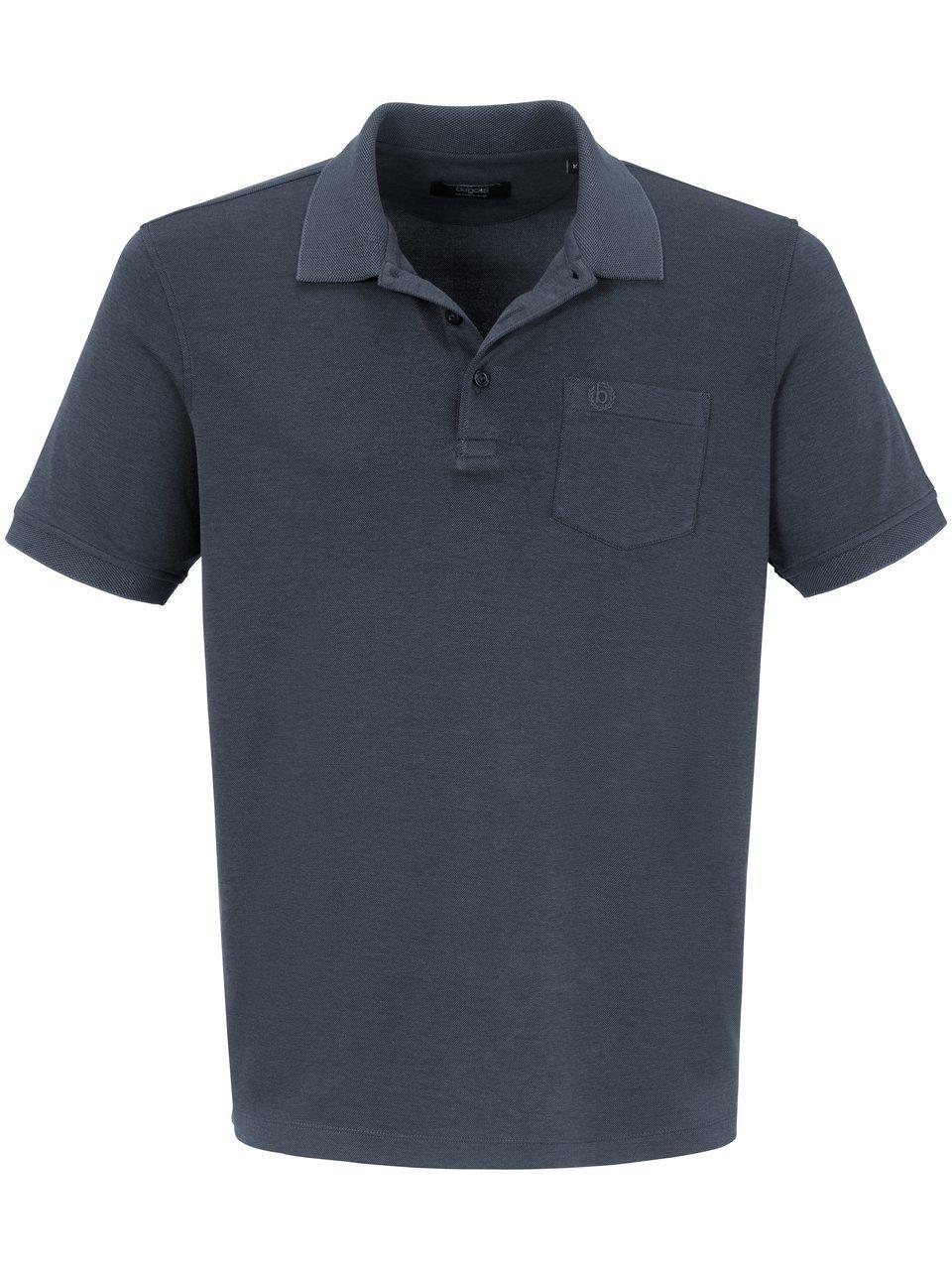 Poloshirt korte mouwen en borstzak Van Bugatti blauw