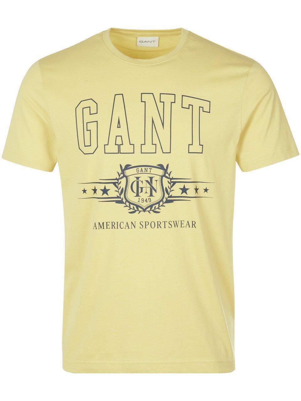 T-shirt Van GANT geel