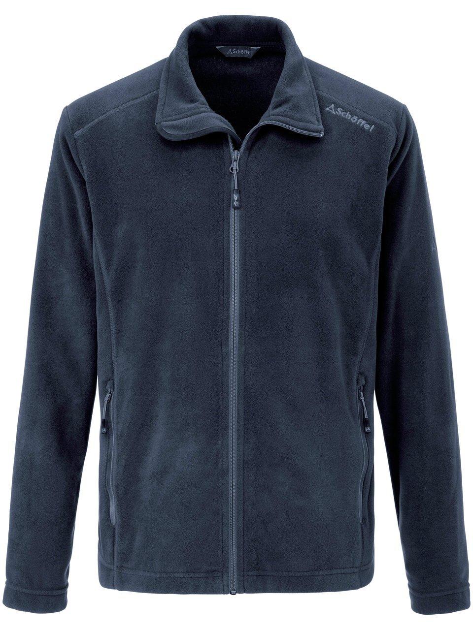 Vederlicht fleecejack hoogsluitende rits Van Schffel blauw