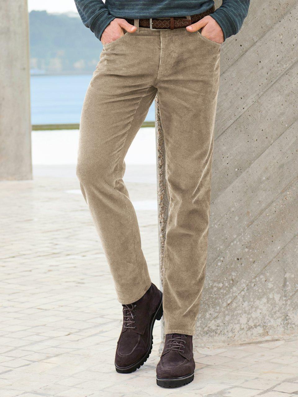 Corduroy broek model Cadiz Van Brax Feel Good beige