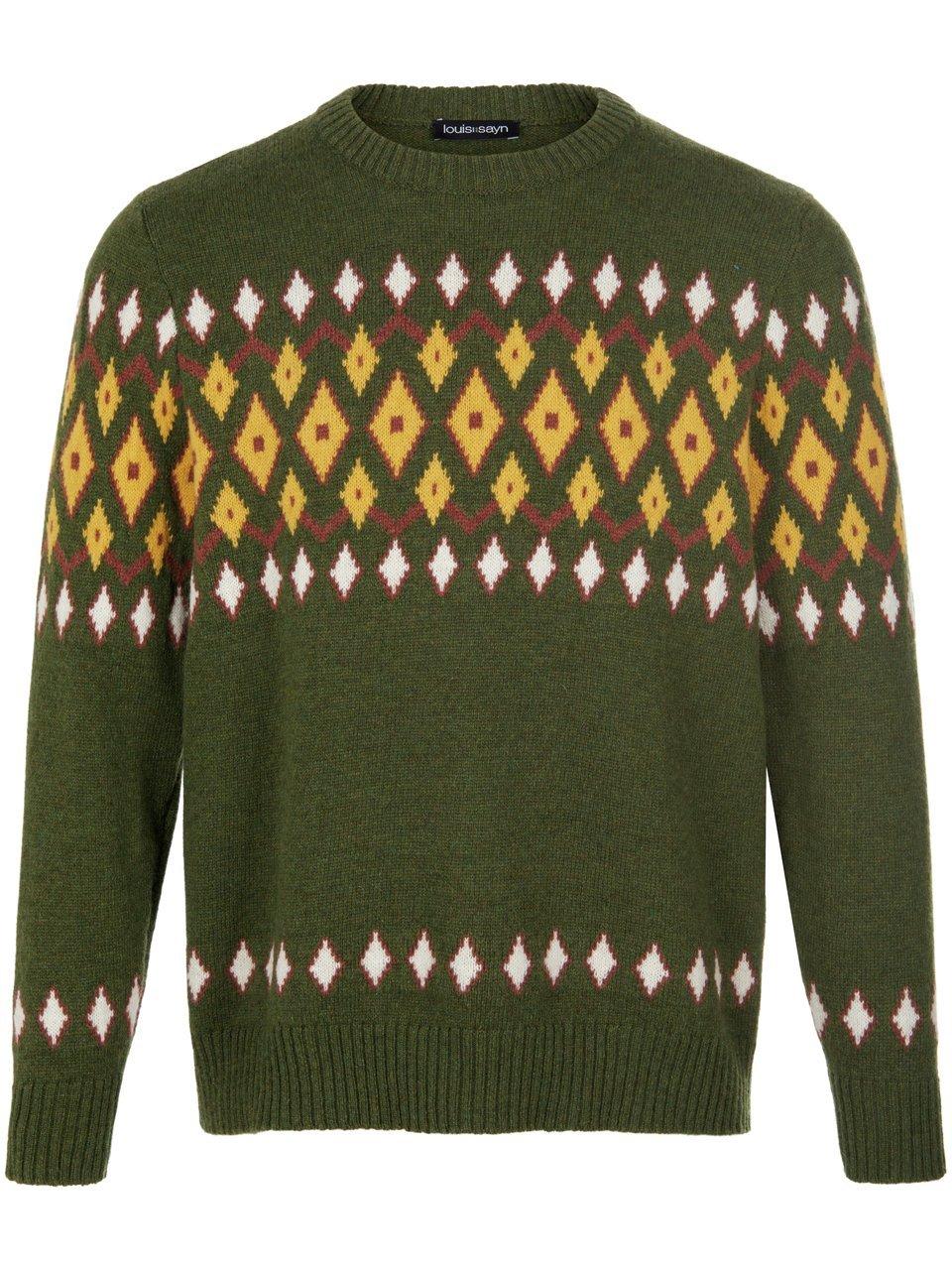Louis Sayn Trui ronde hals en lange mouwen Van  groen