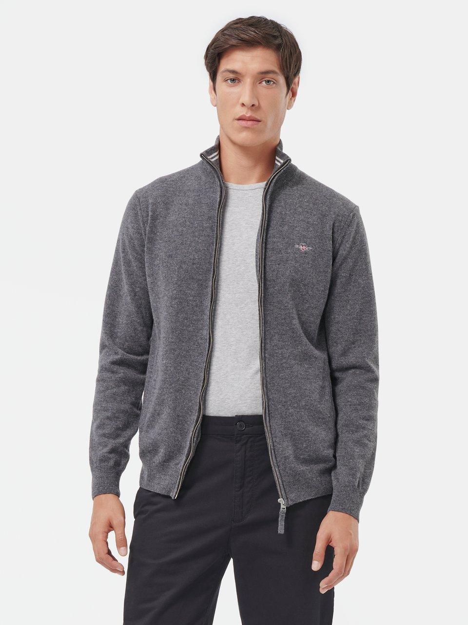 GANT - Cardigan SUPERFINE LAMBSWOOL ZIP CARDIGAN