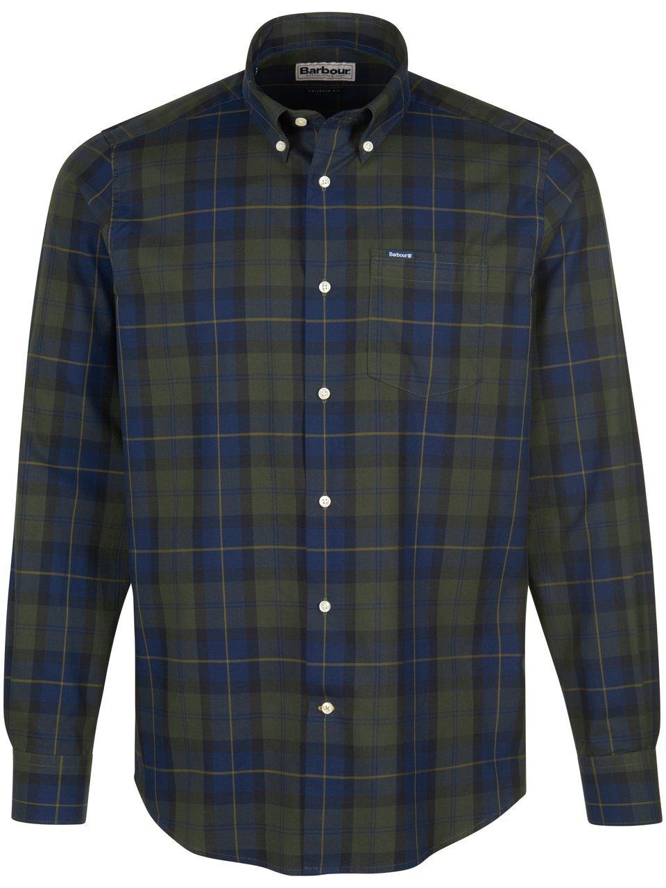 Geruit overhemd Wetheram Tailored Shirt Van Barbour groen