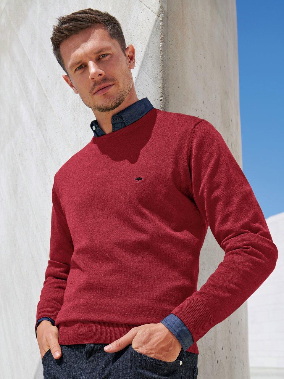 Fynch Hatton Le pull 100 coton rouge