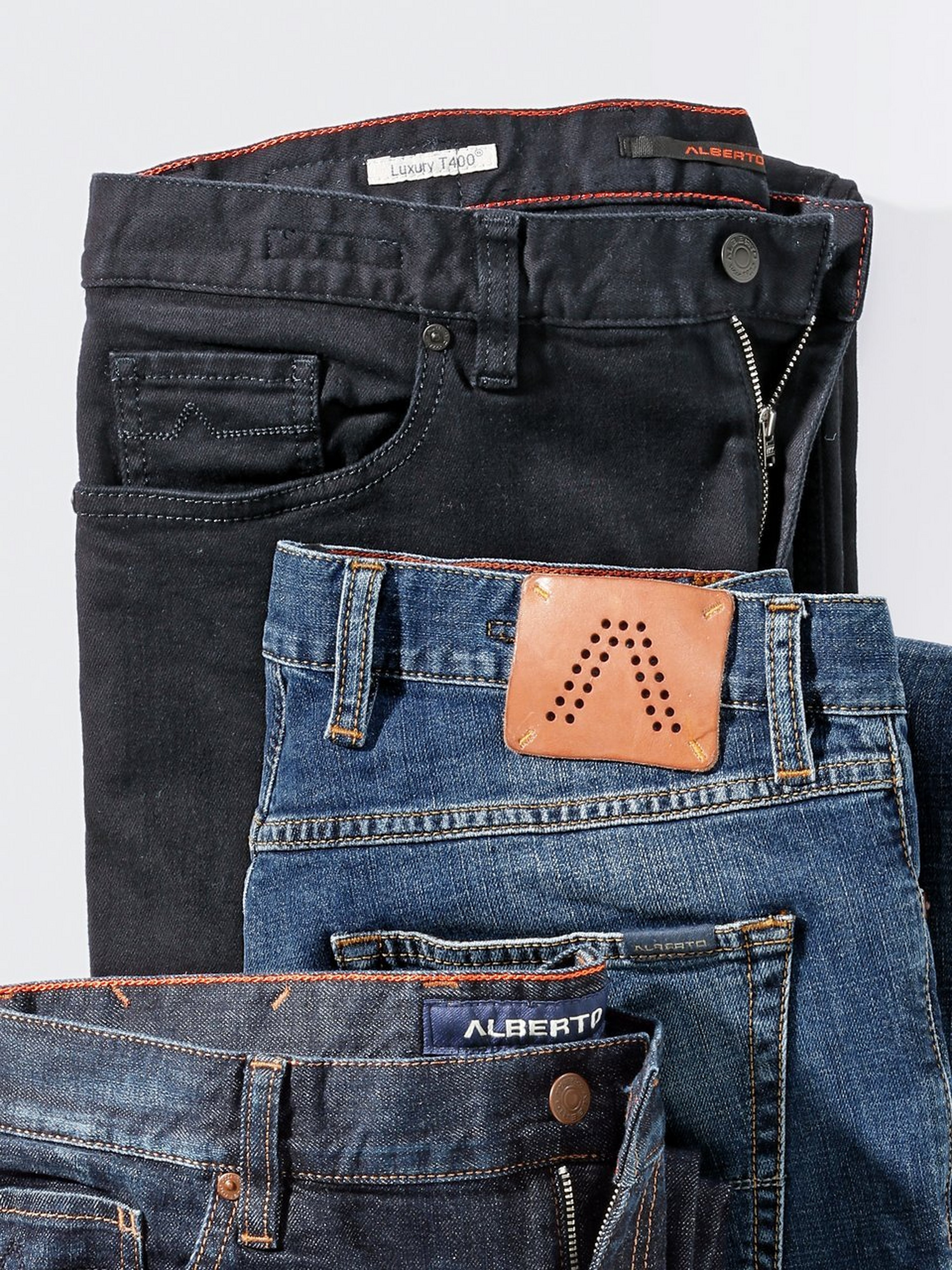 Regular Fit-jeans model Pipe Van Alberto denim