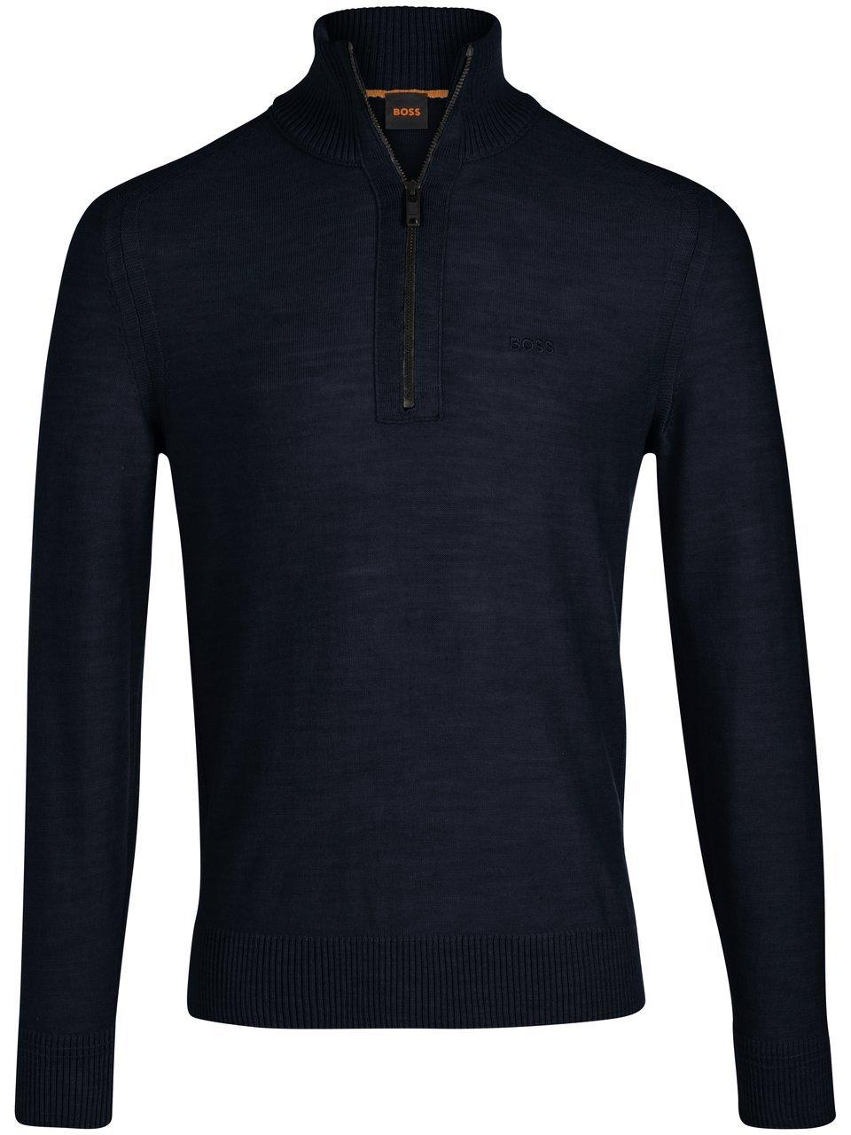BOSS - Pullover mit Stehbundkragen