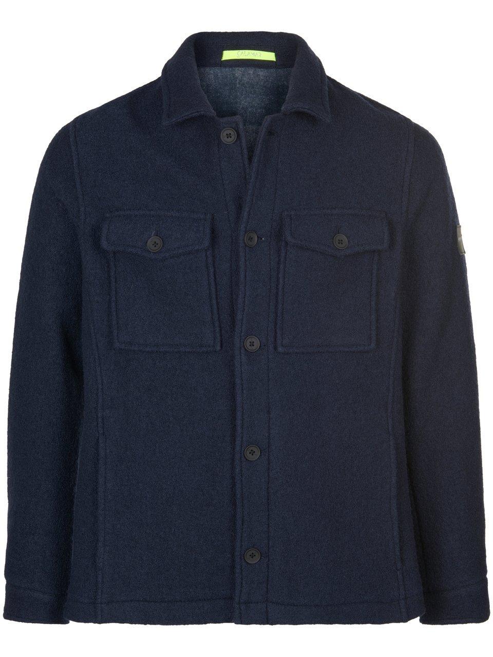 Walk-overshirt kentkraag Van CALAMAR blauw