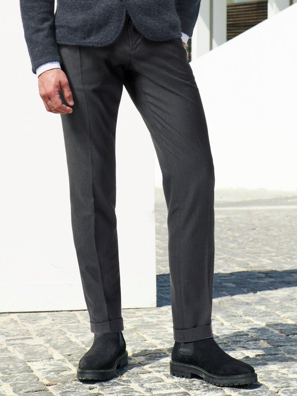 Alberto - Bundfalten-Hose Tapered Fit